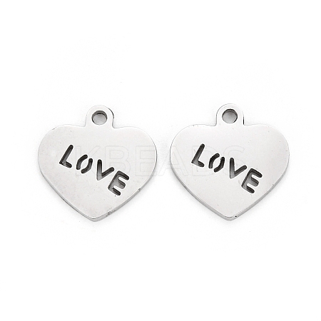 Non-Tarnish Valentine's Day 304 Stainless Steel Charms LS-STAS-I151-28P-1