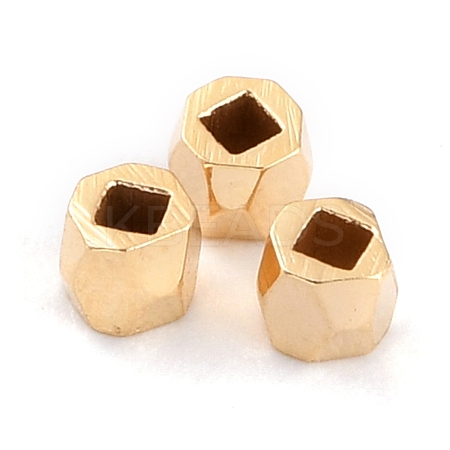 Brass Spacer Beads KK-O133-202A-G-1
