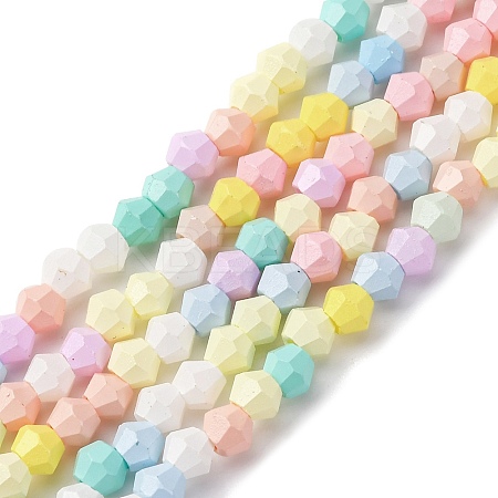 Baking Paint Glass Beads Strands LAMP-R020-02B-1