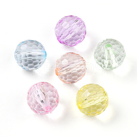 Transparent Acrylic Beads TACR-N019-02-1