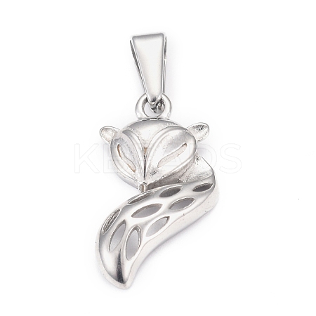 Tarnish Resistant 304 Stainless Steel Pendants STAS-H110-10P-1