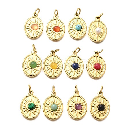 Gemstone Pendants STAS-Q337-10G-1