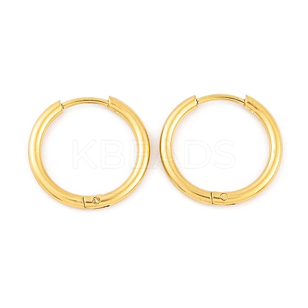 Ion Plating(IP) Round Ring 304 Stainless Steel Hoop Earrings for Women EJEW-G388-02B-G-1