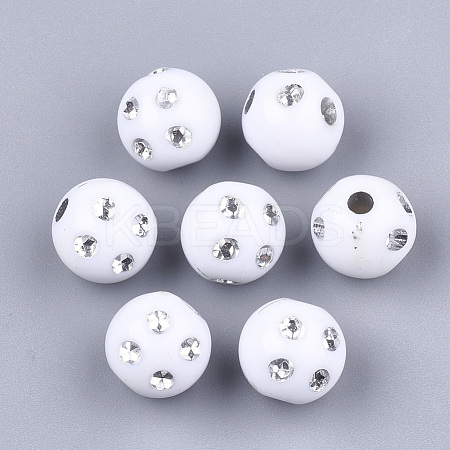 Plating Acrylic Beads PACR-S186-10mm-A11-1