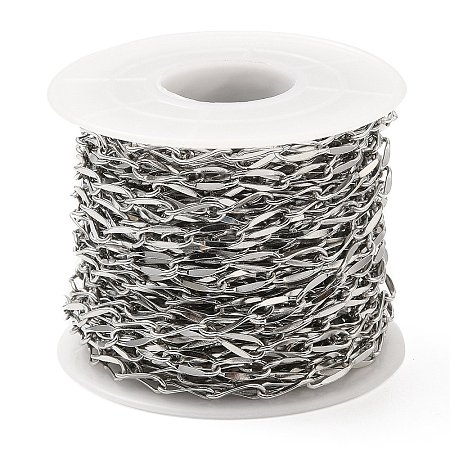 Non-Tarnish 304 Stainless Steel Link Chains STAS-D084-37P-1