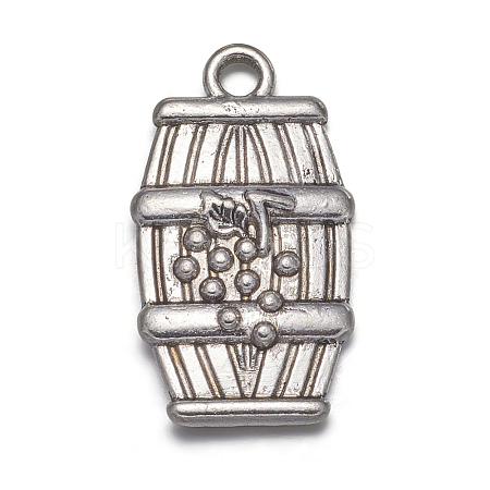 Tibetan Style Alloy Pendants TIBEB-A11923-AS-FF-1