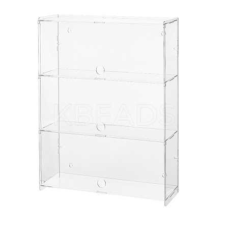 3-Tier Transparent Acrylic Minifigures Display Case ODIS-WH0061-50A-1