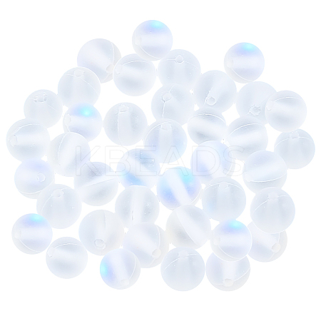 120Pcs Synthetic Moonstone Beads Strands G-PA0001-75A-1