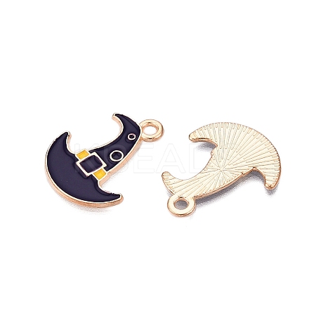 Halloween Theme Alloy Enamel Pendants ENAM-T020-07L-1