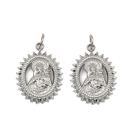 Virgin Mary Theme 304 Stainless Steel Pendants STAS-I356-05P-01-1