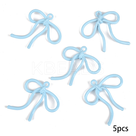 5Pcs Baking Paint Alloy Pendants FIND-YW0009-10D-1