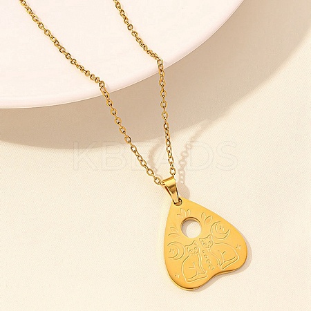 Love Heart Stainless Steel Pandant Necklace PW-WG59510-03-1