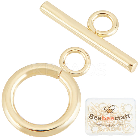 Brass Toggle Clasps KK-BBC0001-97-1