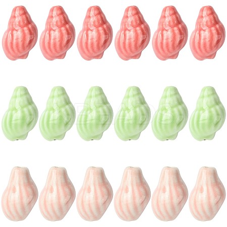 18Pcs 3 Colors Handmade Porcelain Beads PORC-FS0001-26-1