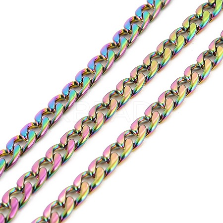 PVD Vacuum Plating 304 Stainless Steel Cuban Link Chains CHS-K016-02A-MC-1