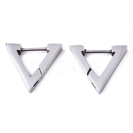 Non-Tarnish 304 Stainless Steel Huggie Hoop Earrings STAS-R115-20P-1