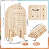 Arch Shaped Wooden Jewelry Display Stands ODIS-WH0331-09-4