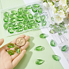 40Pcs Faceted Teardrop Glass Pendants GLAA-SP0001-11C-3