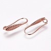 Brass Earring Hooks KK-L177-26-3