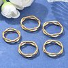 Unisex Ion Plating(IP) 304 Stainless Steel Finger Rings RJEW-E164-04G-1