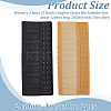 2Pcs 2 Colors Polyester Women's 3 Rows 15 Hooks Longline Corset Bra Extender FIND-BC0005-68-2