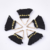 Polycotton(Polyester Cotton) Tassel Charms Decorations FIND-S302-10Y-1