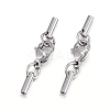 Tarnish Resistant 304 Stainless Steel Lobster Claw Clasps LS-STAS-P146-A09-1.4mm-2