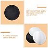 3Pcs 3 Colors Satin Imitation Linen Fascinator Hat Base for Millinery AJEW-GF0010-82-5