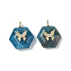 Natural Apatite Faceted Pendants G-P585-01G-08-1