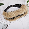 Imitation Leather Rabbit Hair Belt AJEW-WH20019-57A-6