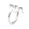Non-Tarnish 304 Stainless Steel Snake Adjustable Ring for Women RJEW-I097-06P-1