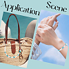 2Pcs 2 Styles Ocean Theme Synthetic Turquoise Pendant Decorations HJEW-SC0002-28B-4