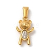 PVD Vacuum Plating 304 Stainless Steel Pendants STAS-M322-20G-1