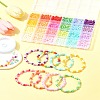 DIY Column Baking Paint Glass Seed Beads Bracelets Making Kits SEED-FS0001-39-9