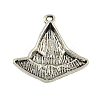 Witch Hat Tibetan Style Alloy Pendants TIBEP-Q050-04AS-RS-2