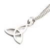 Non-Tarnish 304 Stainless Steel Curb & Herringbone Chains Double Layer Necklaces LS-NJEW-P280-01P-3