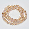 Electroplate Glass Beads Strands EGLA-A034-J3mm-K01-2