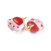 Transparent Resin Pendants FIND-R147-02G-2