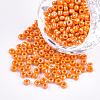 DIY Craft Beads 8/0 Opaque Colors Lustered Round Glass Seed Beads X-SEED-A012-3mm-130-1