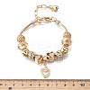 Alloy European Beads Charm Bracelets BJEW-F495-09G-3