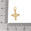 Brass Micro Pave Clear Cubic Zirconia Pendants KK-E111-31A-G-3