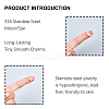 316 Surgical Stainless Steel Micro Pave Cubic Zirconia Links Connectors STAS-UN0010-05-4