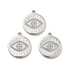 Tarnish Resistant 304 Stainless Steel Pendants Rhinestone Setting STAS-A066-16P-2