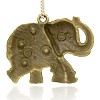 Antique Bronze Alloy Elephant Pendants PALLOY-J204-01AB-2