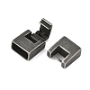 304 Stainless Steel Fold Over Clasps STAS-S185-15AS-2