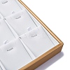 3-Row 15 Grids Imitation Leather Jewelry Pendant Trays CON-G023-13-2