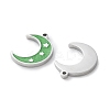 304 Stainless Steel Enamel Pendants STAS-M102-21P-06-2