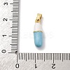 Brass Enamel Pendants KK-Q098-40G-D-3