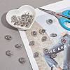 30Pcs Zinc Alloy Shank Buttons BUTT-GO0001-01-5