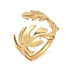 304 Stainless Steel Adjustable Open Cuff Rings for Women RJEW-U060-03F-G-2